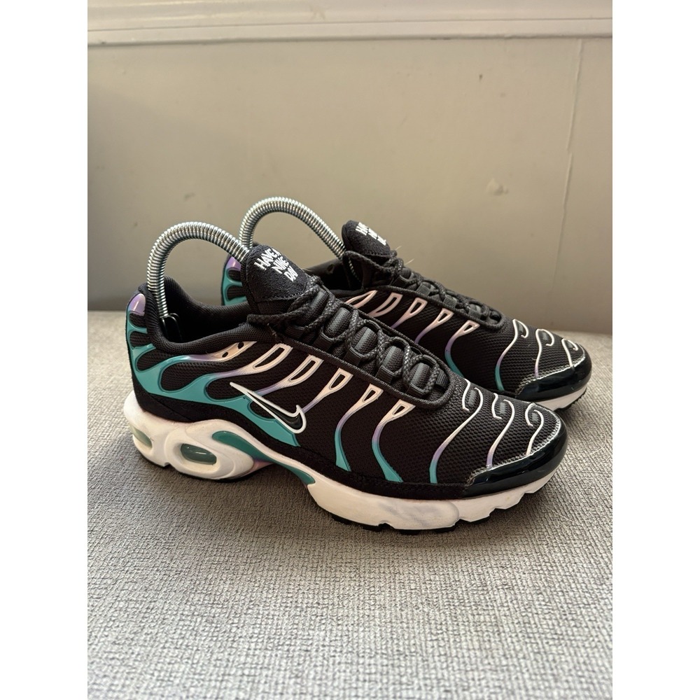 Air Max Plus 'Have a Nike Day' BQ7224-001 Black Multi Color Size 5.5Y Wmn 7.5 - Picture 3 of 8